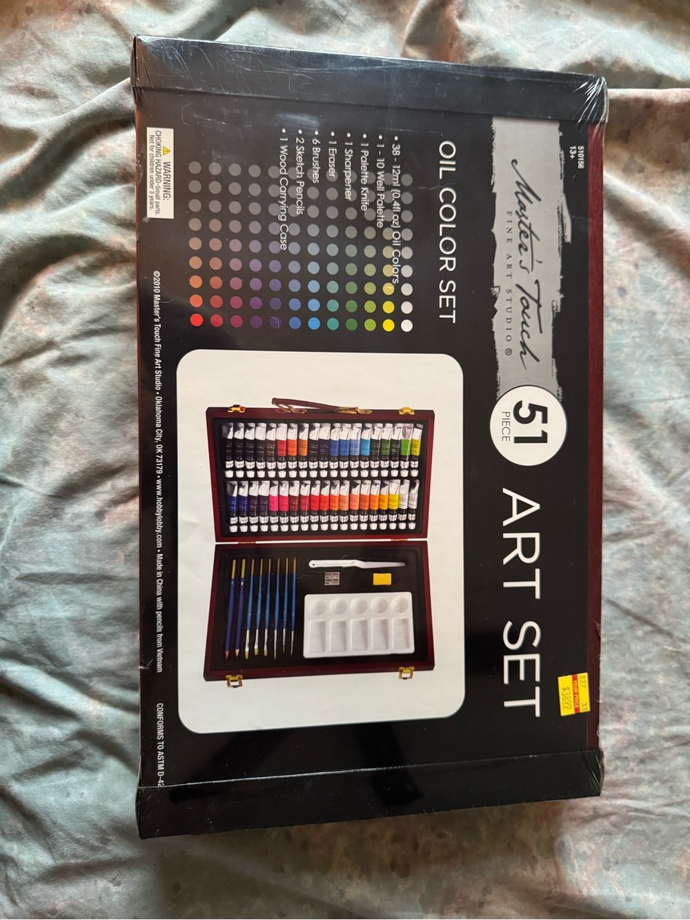 Mater’s Touch 51-Piece Oil Color Art Set - Black